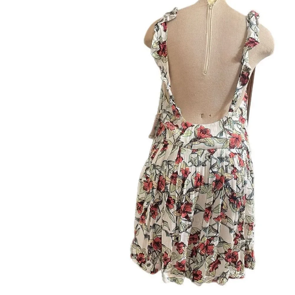 NWT Free People White Dear You Floral Dress Size Medium New